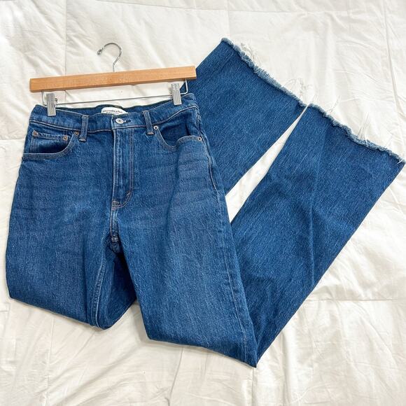 Abercrombie & Fitch The Vintage Flare High Rise Jeans Blue Denim Sz 27/4 EUC - Picture 5 of 6
